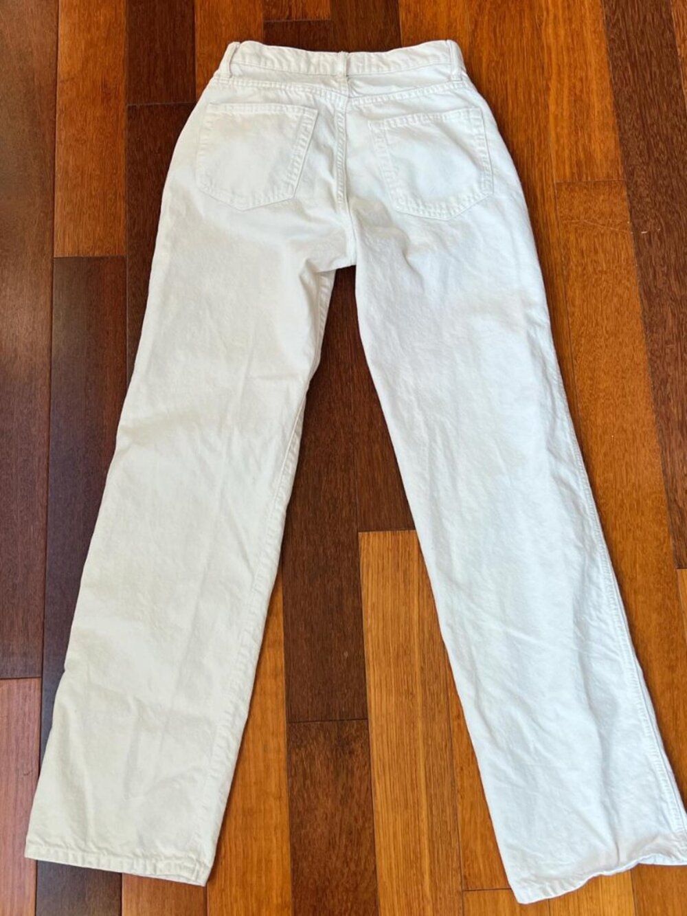 Reformation Val 90s Mid Rise Straight Jeans Fior Di Latte 24 - Picture 5 of 6